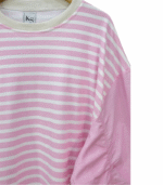 BLOUSE 710 PINK TC SALUR RIB DAN OXFORD KAYYASATIN COLLECTION - Gambar 4