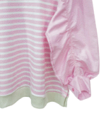 BLOUSE 710 PINK TC SALUR RIB DAN OXFORD KAYYASATIN COLLECTION - Gambar 3