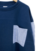 BLOUSE 708 NAVY YANDED DAN FLEECE KAYYASATIN COLLECTION - Gambar 2