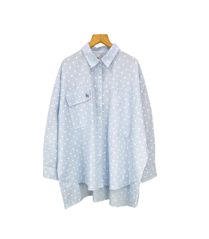 1 KEMEJA 388 BIRU KATUN YANDED KAYYASATIN COLLECTION - Gambar 1