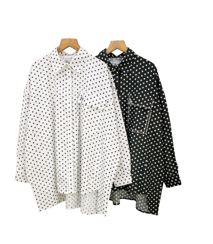 1 KEMEJA DOTS 01 KATUN ONDE KAYYASATIN COLLECTION - Gambar 1