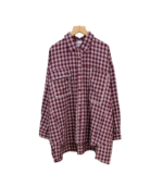 KEMEJA 403 KOTAK BURGUNDY KAYYASATIN COLLECTION
