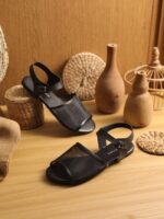 FLAT SANDAL KSR 20 HITAM KAYYASATIN COLLECTION - Gambar 2