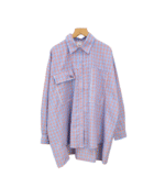 KEMEJA 363 BIRU SALUR KOTAK KAYYASATIN COLLECTION BARU