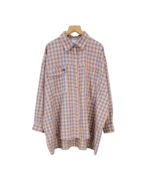 KEMEJA 415 PEACH SALUR KOTAK KAYYASATIN COLLECTION