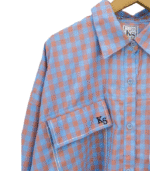 KEMEJA 363 BIRU SALUR KOTAK KAYYASATIN COLLECTION BARU - Gambar 3