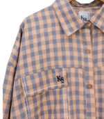 KEMEJA 415 PEACH SALUR KOTAK KAYYASATIN COLLECTION - Gambar 3